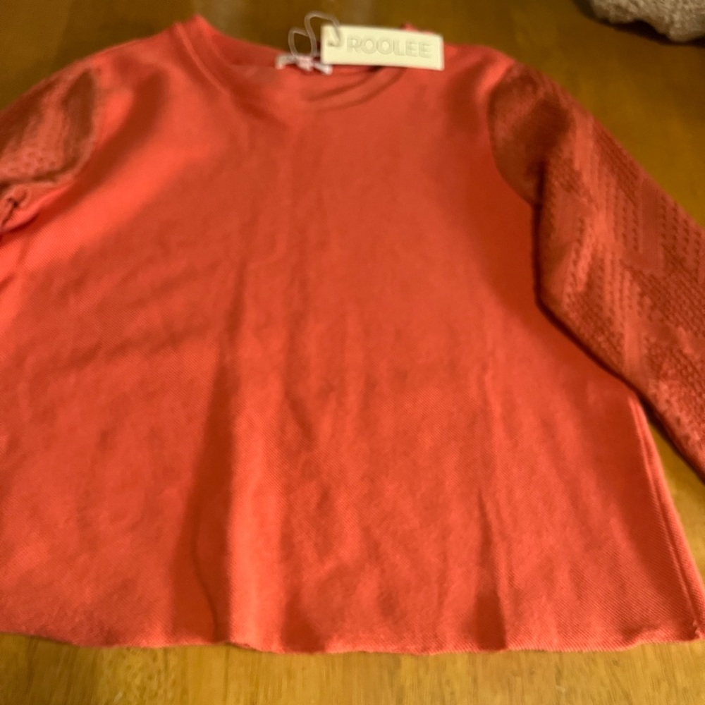 Roolee Women’s Orange Pull On Sweater Size Small - Picture 6 of 12